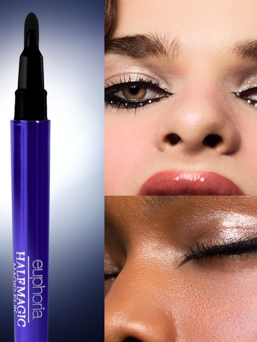 🦋Liner Need🦋BNIB Half Magic x Euphoria MAGIC FLIK Black Liquid Eyeliner!$26Ret